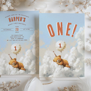 Invitación Nueve fiestas de cumpleaños temáticas sobre el oso