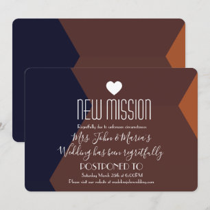 Invitación Nuevo aplazamiento de misión de Terracota de Choco