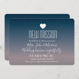 Invitación Nuevo aplazamiento de misión Dreamy Sky