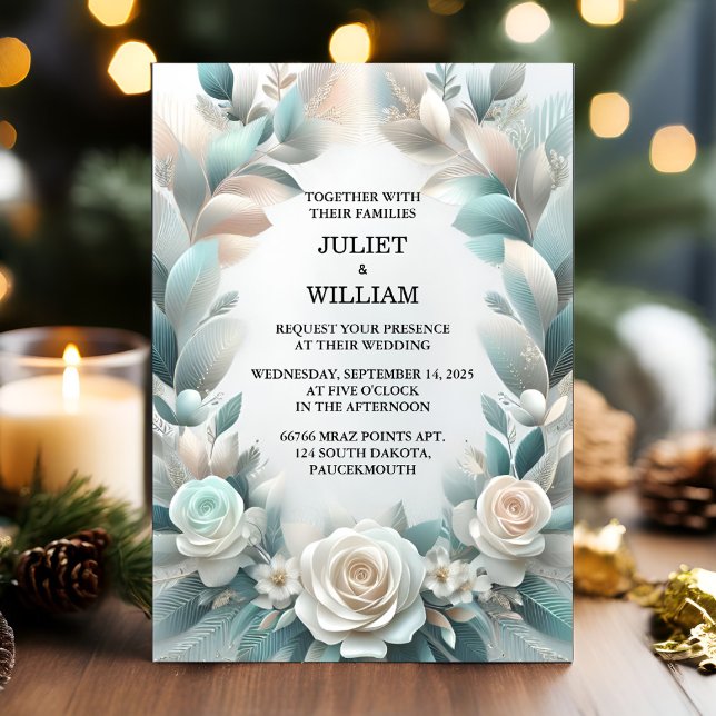 Invitación Nuevo Boda de plata de gama alta brillante Metaliz (Subido por el creador)