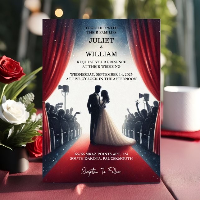 Invitación Nuevo Boda más popular en boletos de cine retro (Subido por el creador)