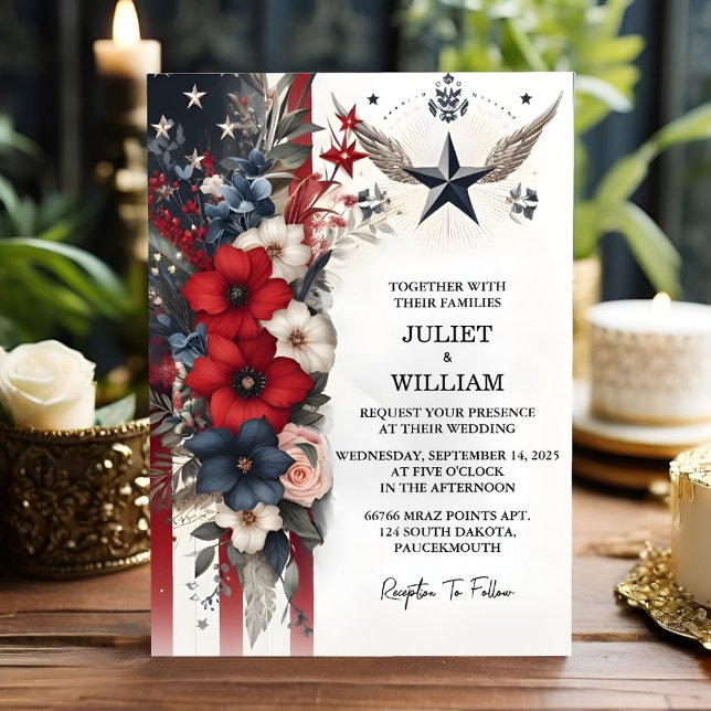 Invitación Nuevo Boda militar táctico de la guerra de la arma (Subido por el creador)