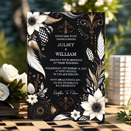Invitación Nuevo Boda retro Boho Studio Creative Illustrated