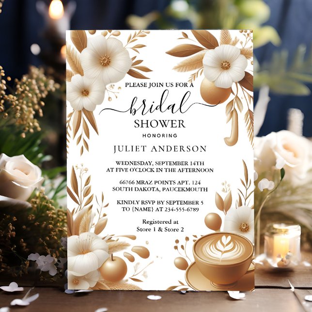 Invitación Nuevo café italiano Sorrento Casual Bridal Shower (Subido por el creador)
