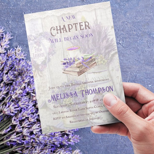 Invitación Nuevo capítulo Begin Lavender Tea Fiesta Brillante (Subido por el creador)