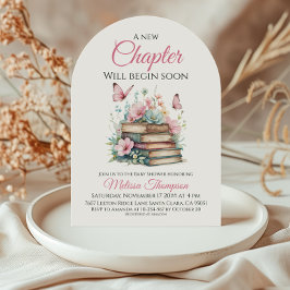 Invitación Nuevo capítulo Chica rosa libro de historias Baby 