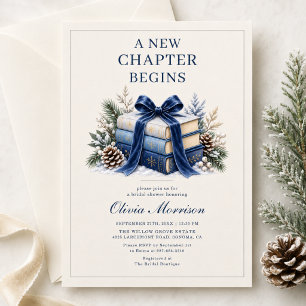 Invitación Nuevo capítulo comienza ducha de novia de invierno