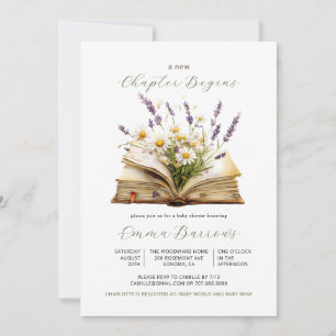 Invitación Nuevo Capítulo Comienza Libro Flores Silvestres Ba