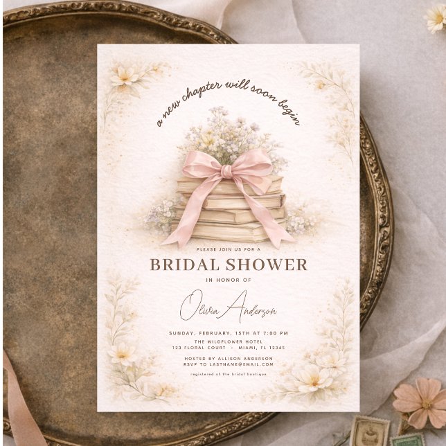 Invitación Nuevo capítulo comienza Pink Bow Books Despedida d (Subido por el creador)