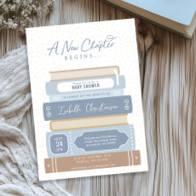 Nuevo capítulo de Baby Shower de libros apilados