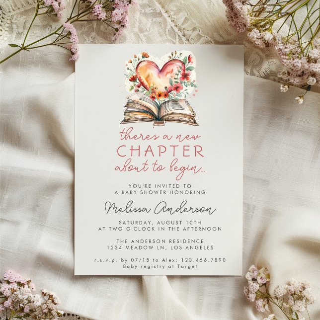 Invitación Nuevo capítulo del libro Heart Gender Neutral Baby (Subido por el creador)