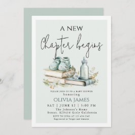 Invitación Nuevo capítulo inicia Baby Shower de Storybook Boy