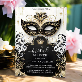 Invitación Nuevo código de vestir Prom Masquerade Ball Bridal