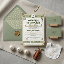 Nuevo en el golf del Country Club Preppy Sage Gree