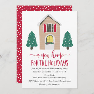 Invitación Nuevo Hogar Para Las Vacaciones Calentamiento Virt