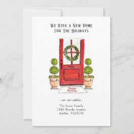 Invitación Nuevo hogar para las vacaciones en movimiento