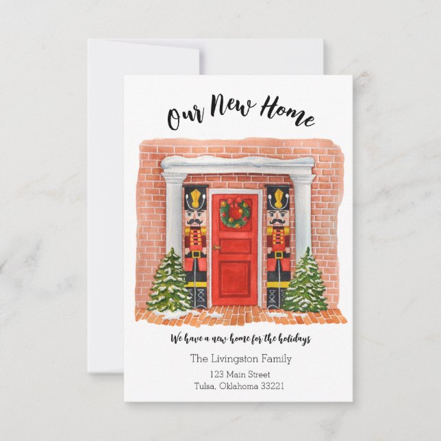 Invitación Nuevo hogar para los Navidades de la Puerta del Ba (Anverso)