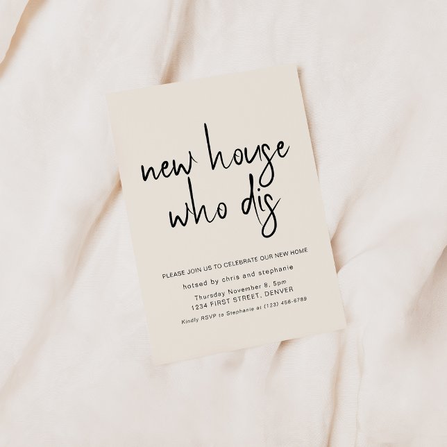 Invitación Nuevo hogar que se muere Fiesta de calentamiento d (Subido por el creador)