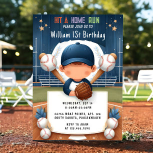 Invitación Nuevo Hombres Ball Wood Game Team Béisbol Primer c