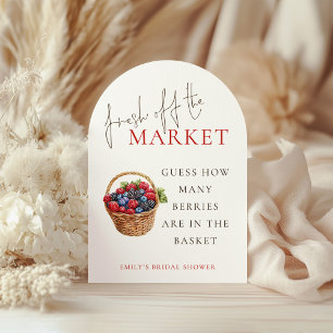 Invitación Nuevo juego de adivinanzas en el mercado Arco de d