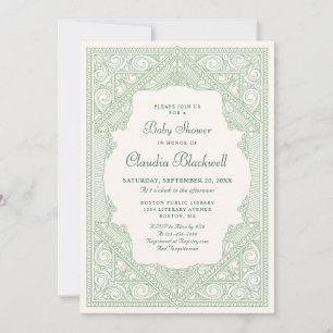 Invitación Nuevo libro de capítulos Género Baby Shower neutra