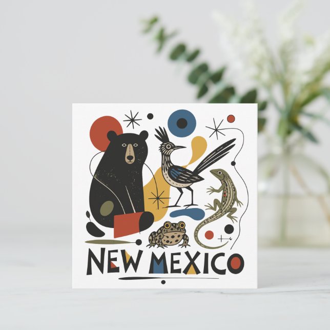 Invitación Nuevo México Espíritu del Sudoeste (Anverso de pie)