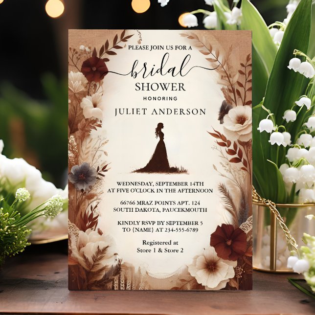 Invitación Nuevo papel de madera de otoño, papel reciclado, d (Subido por el creador)