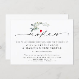 Invitación Nuevo plan para un evento pospuesto sobre la veget