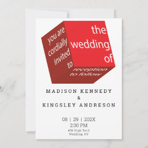 Invitación Nuevo presupuesto geométrico de alta tecnología pa