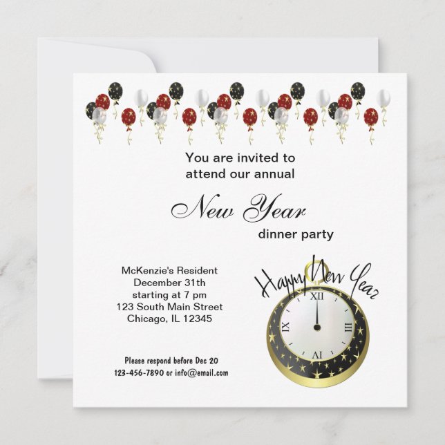 Invitación Nuevos comienzos (Anverso)
