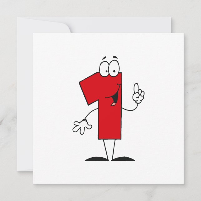 Invitación Número 1 camisetas y regalos de cumpleaños T (Anverso)