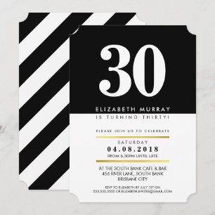 Invitación NÚMERO DE EDAD NEGRO NÚMERO mínimo blanco blanco 3