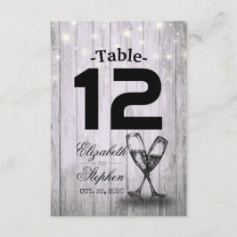 Invitación Número de la mesa del boda Lugar de asiento Vidrio