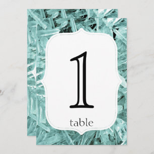 Invitación Número de la tabla del décimo quinto aniversario d