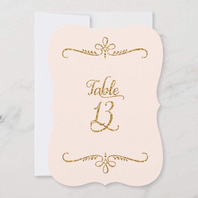 Invitación Número de tabla 13, recepciones de letras de scrip (Anverso)