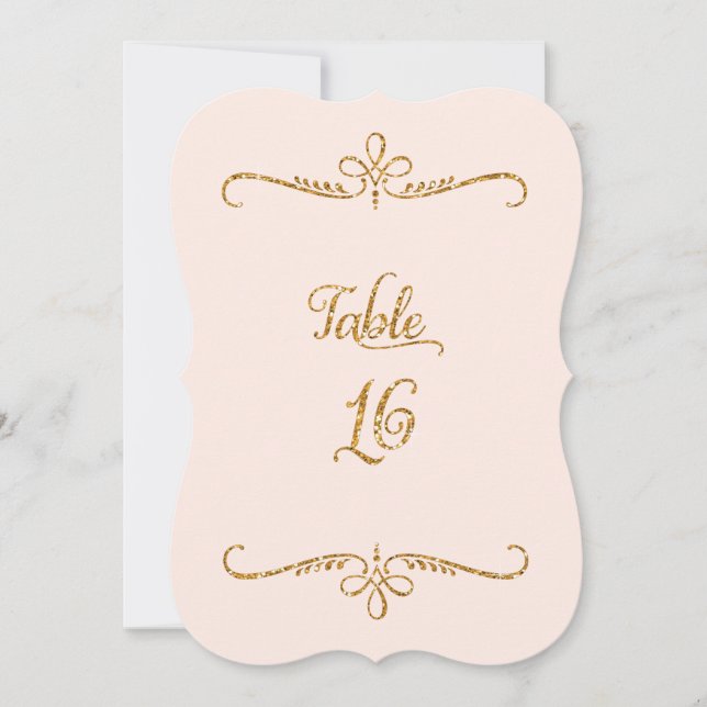Invitación Número de tabla 16, recepciones de letras de scrip (Anverso)