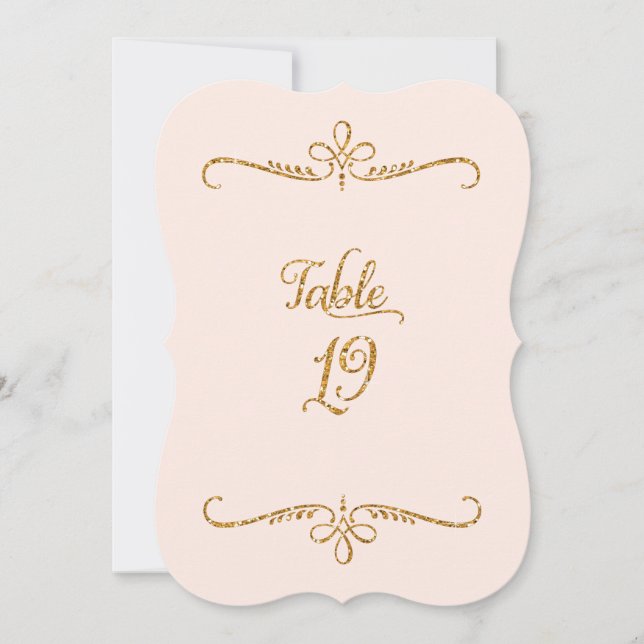 Invitación Número de tabla 19, recepciones de letras de scrip (Anverso)