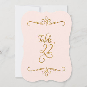 Invitación Número de tabla 22, recepciones de letras de scrip