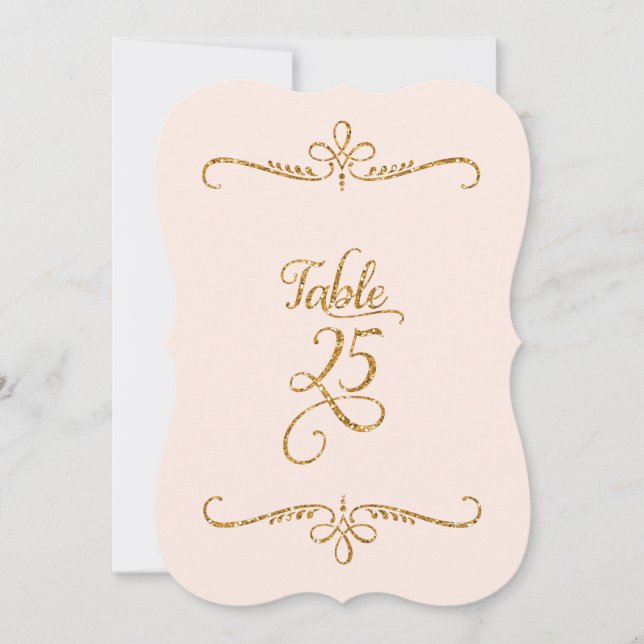 Invitación Número de tabla 25, recepciones de letras de scrip (Anverso)