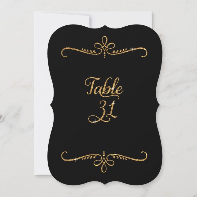 Invitación Número de tabla 31, recepciones de letras de scrip (Reverso)