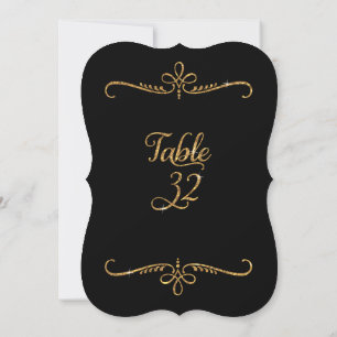 Invitación Número de tabla 32, recepciones de letras de scrip