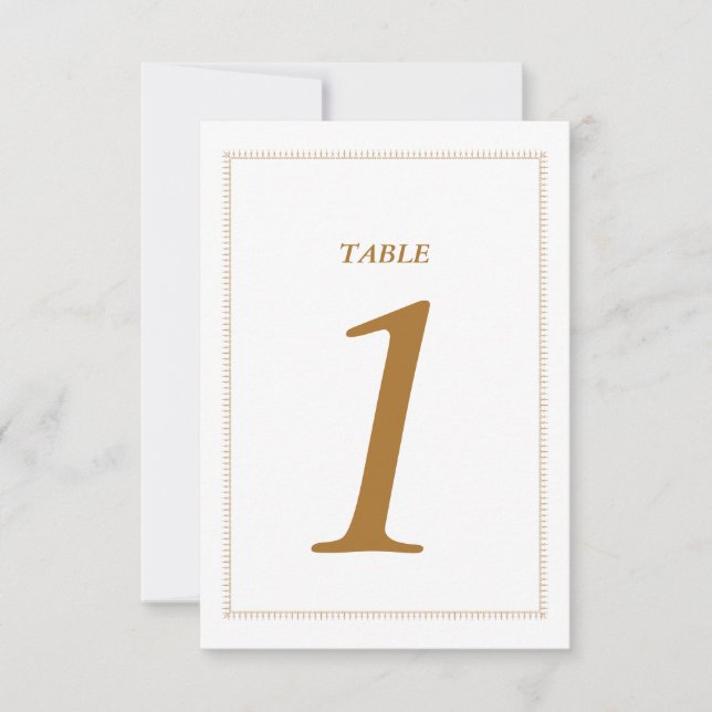 Invitación Número de tabla Boda del Art Deco de 1920 (Anverso)