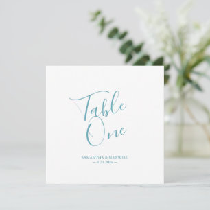 Invitación Número de tabla Boda moderno