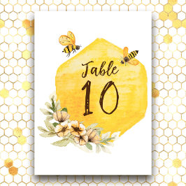 Invitación Número de tabla de Bodas a precio asequible