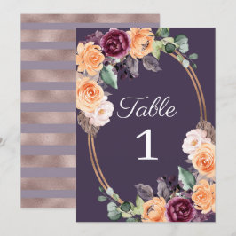 Invitación Número de tabla de casamiento de la bola de la bol