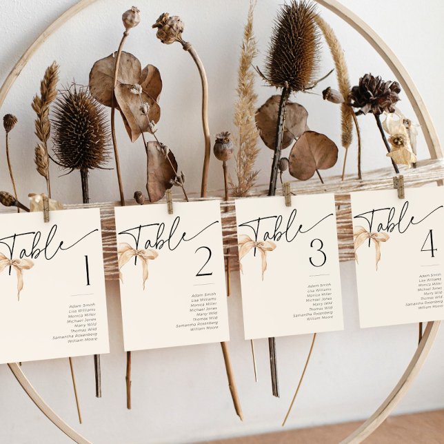 Invitación Número de tabla de duchas de novias de nudo de ama (Subido por el creador)