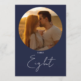 Invitación Número de tabla de guiones Minimalistas modernos d