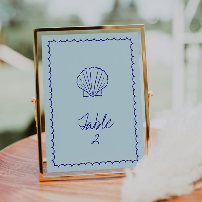 Invitación Número de tabla de la cubierta mediterránea azul m (Subido por el creador)