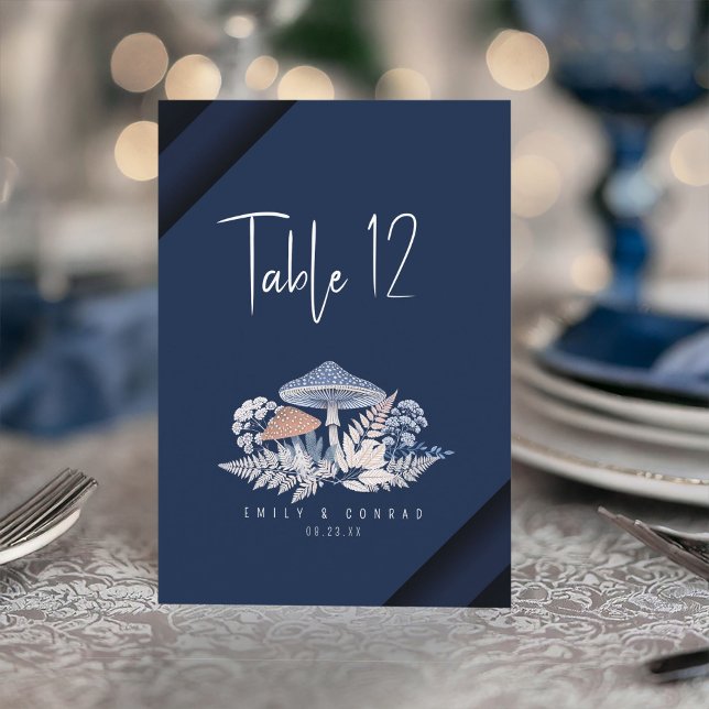 Invitación Número de tabla de motivos de Boda silvestre y cap (Subido por el creador)
