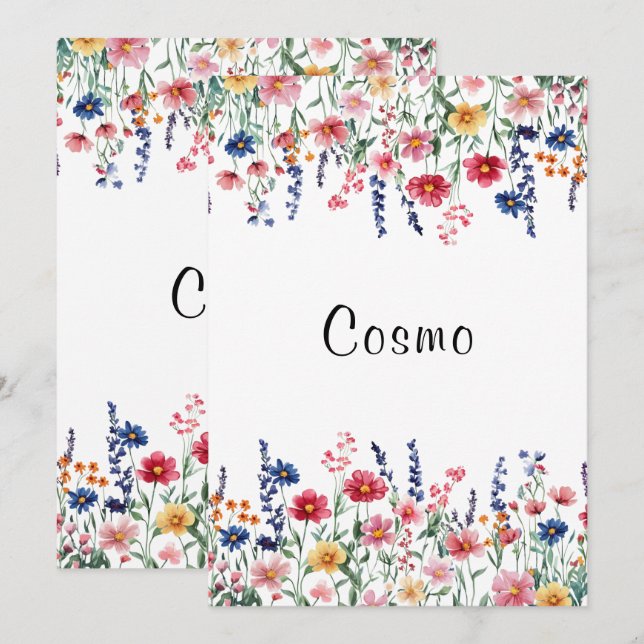 Invitación Número de tabla de personalizado de Boda Rústico d (Anverso / Reverso)